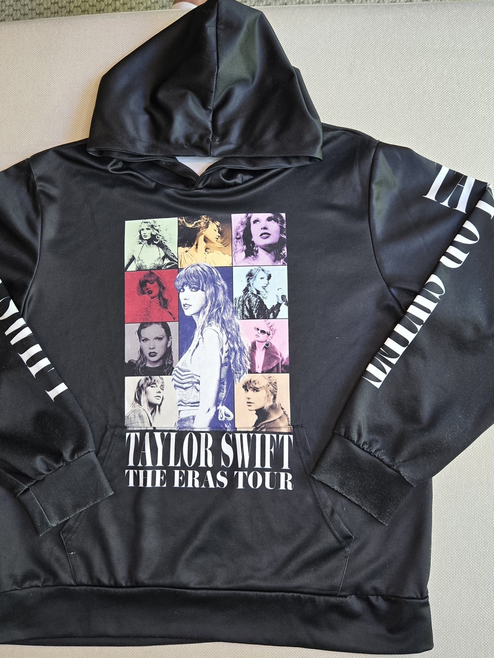 Taylor Swift The Eras Tour Black Pullover Hoodie Concert Small Swifties